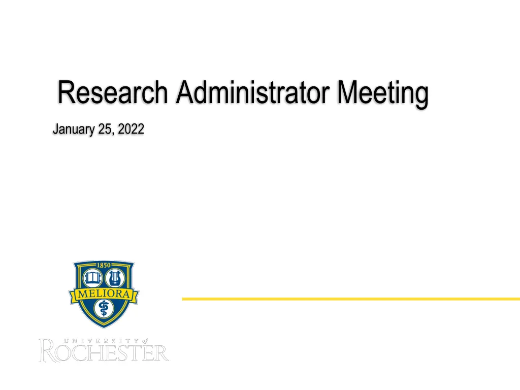 research administrator meeting n.w