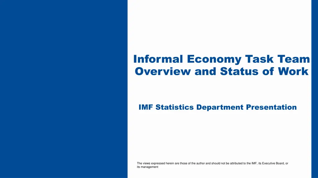 informal economy task team overview and status n.w