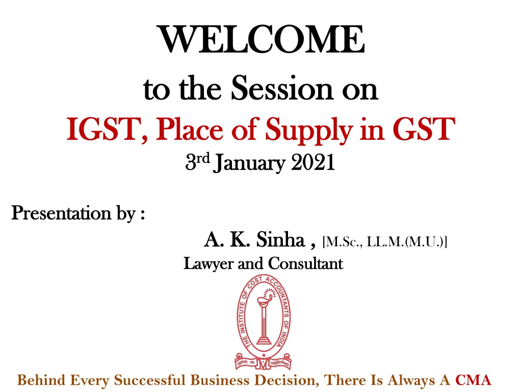 welcome welcome to the session on to the session n.w