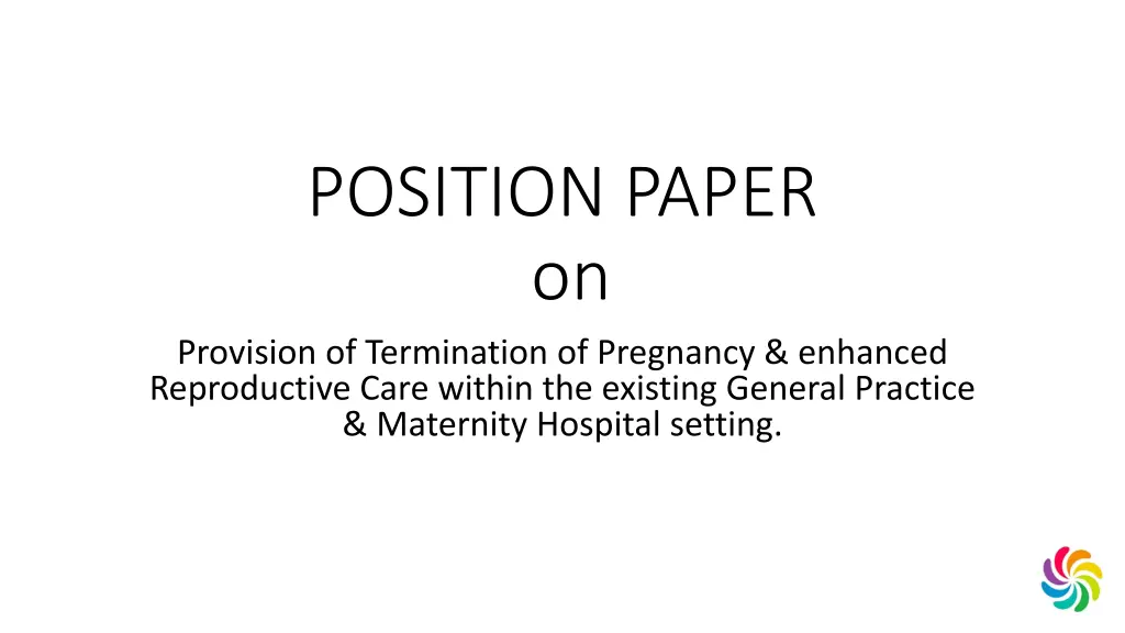 position paper on provision of termination n.w