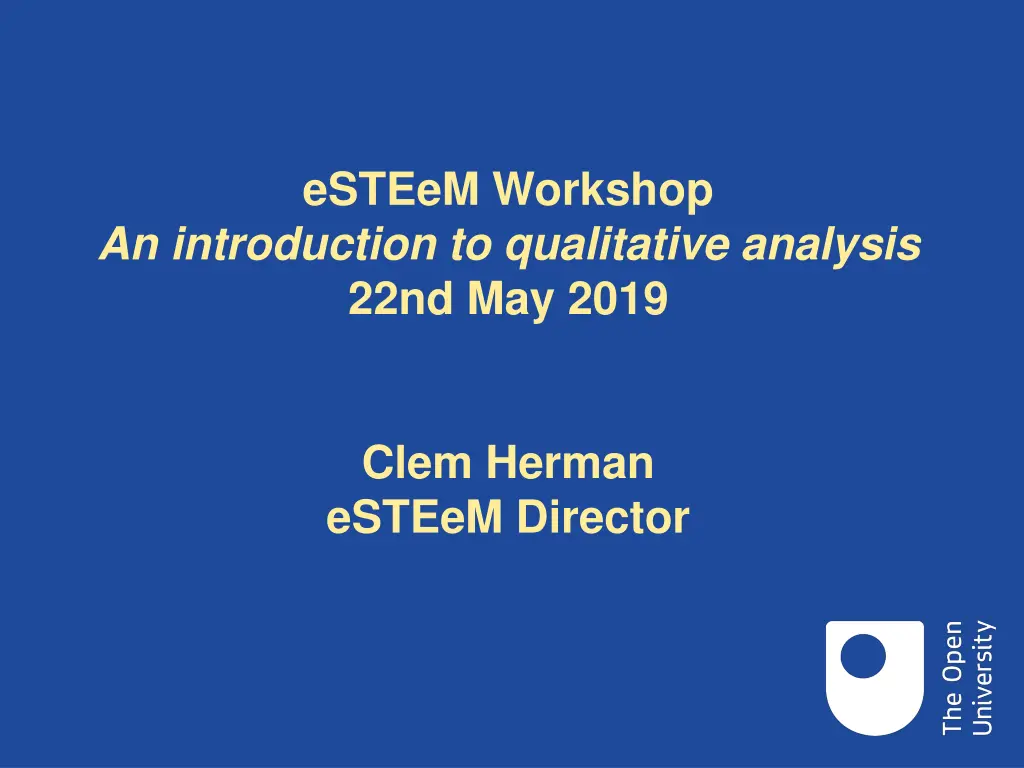esteem workshop n.w