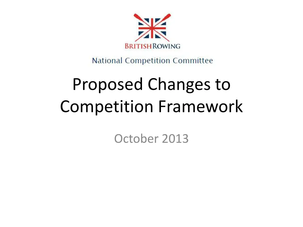 proposed changes to competition framework n.w