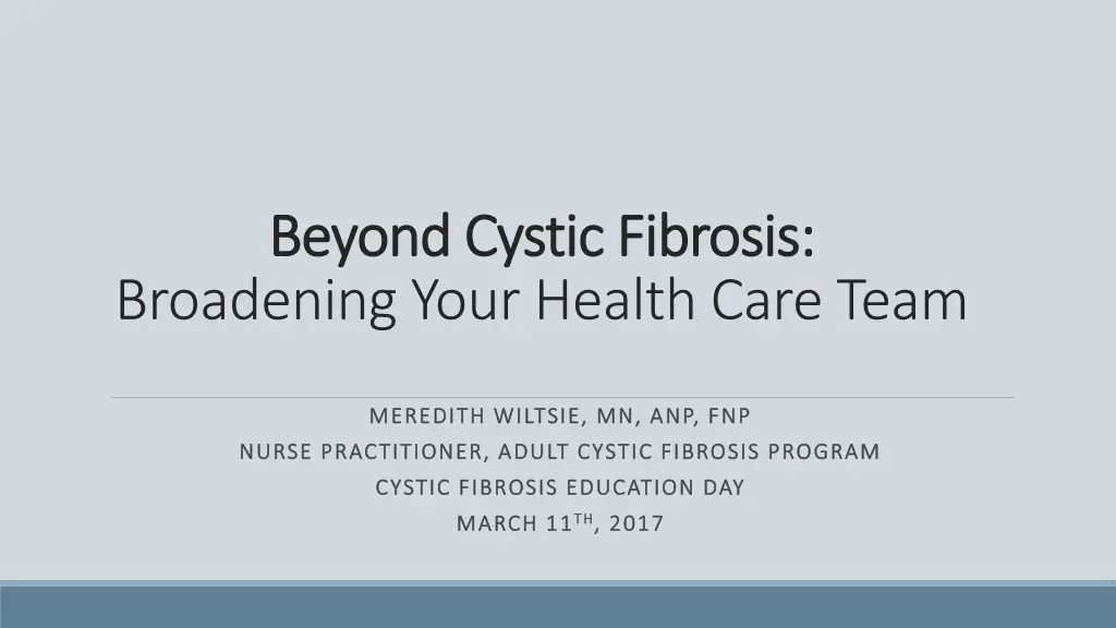 beyond cystic fibrosis beyond cystic fibrosis n.w