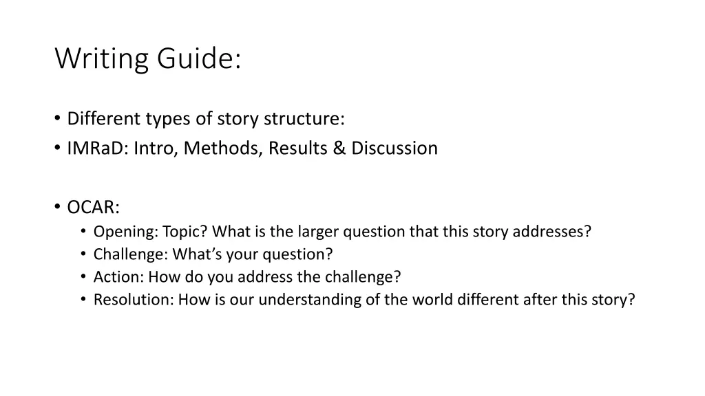 writing guide n.w