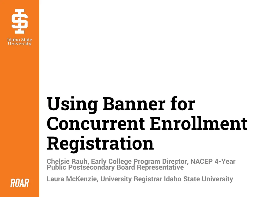 using banner for concurrent enrollment n.w