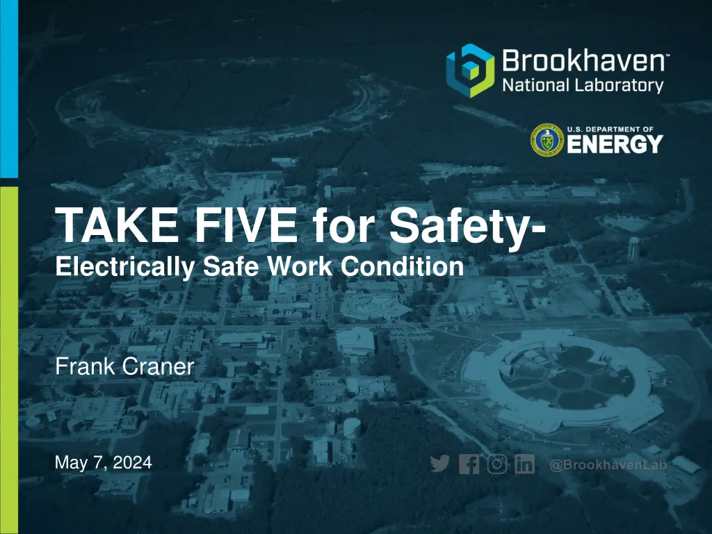 take five for safety electrically safe work n.w