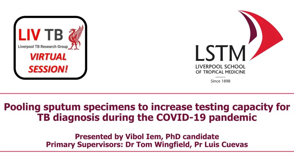 pooling sputum specimens to increase testing n.w