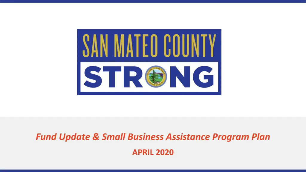fund update small business assistance program plan n.w