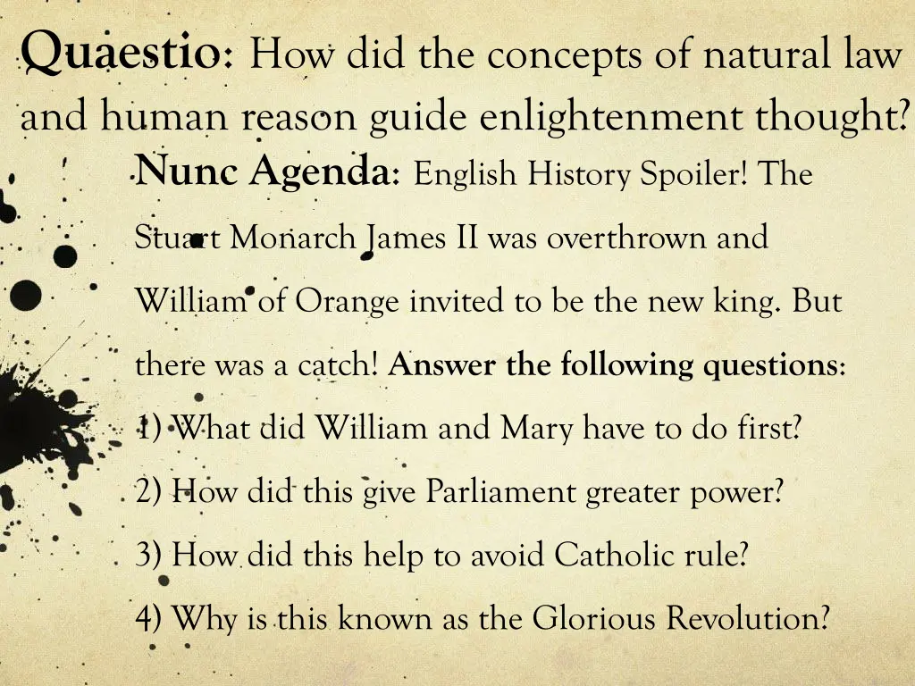 quaestio how did the concepts of natural n.w