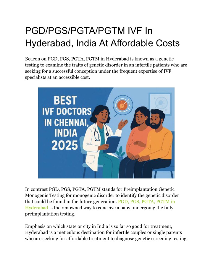 pgd pgs pgta pgtm ivf in hyderabad india n.w