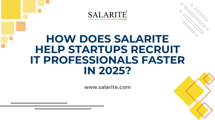 how does salarite help startups recruit n.w