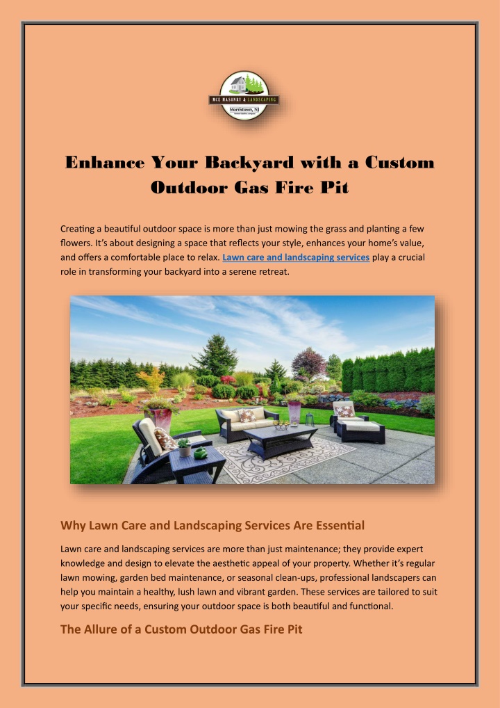 enhance your backyard with a custom outdoor n.w