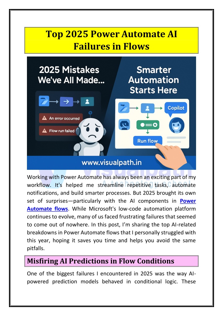 top 2025 power automate ai failures in flows n.w