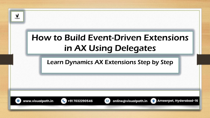 Hands-On Microsoft Dynamics AX Technical Training - Visualpath
