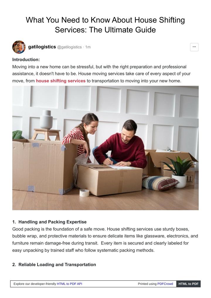 what you need to know about house shifting n.w