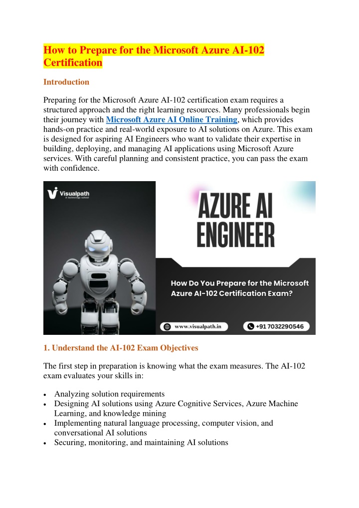 how to prepare for the microsoft azure n.w