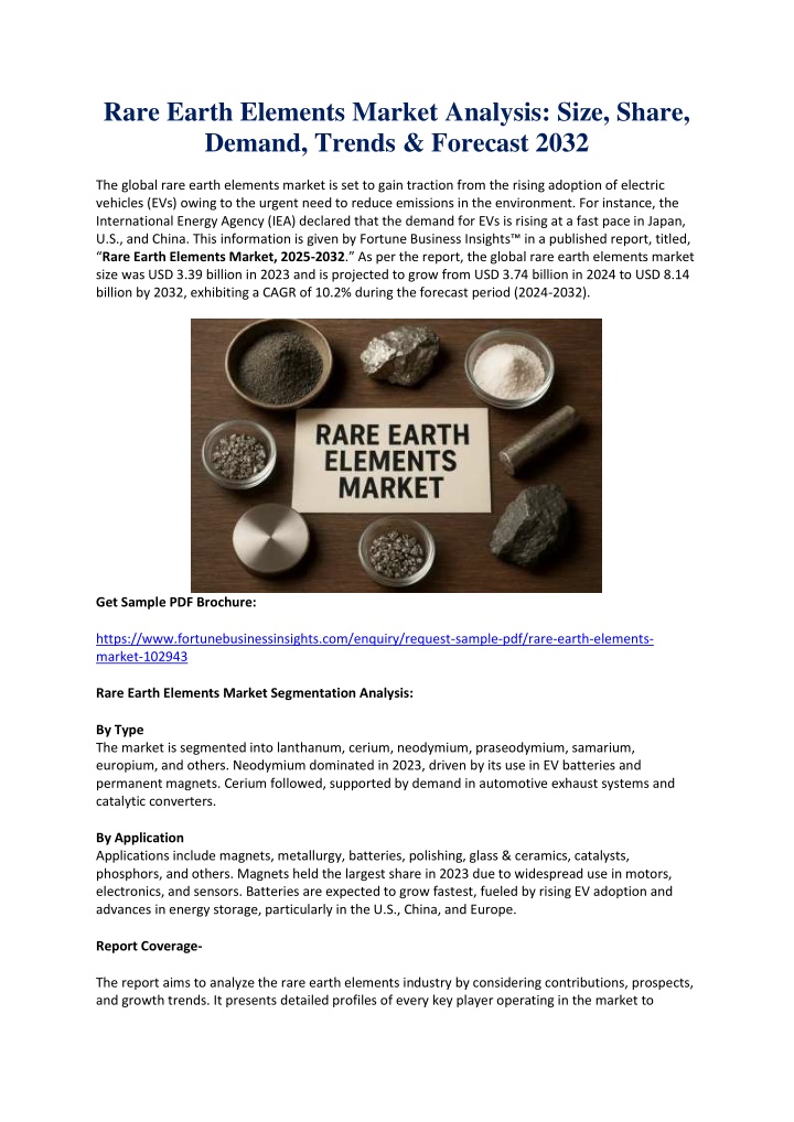 rare earth elements market analysis size share n.w