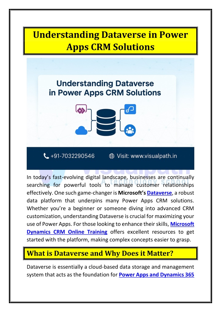 understanding dataverse in power apps n.w