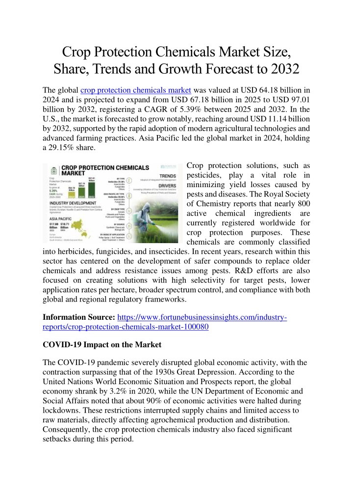 crop protection chemicals market size share n.w