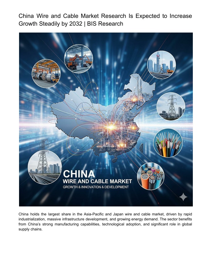 china wire and cable market research is expected n.w