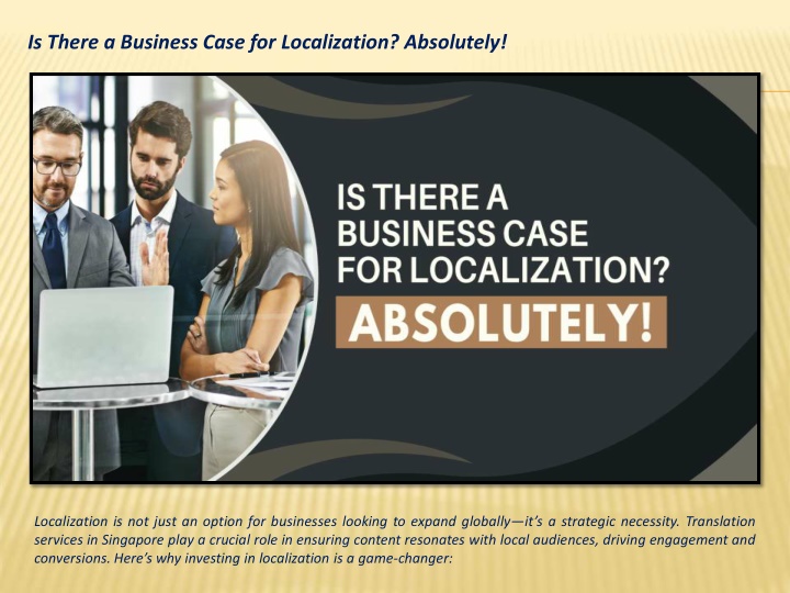 is there a business case for localization n.w