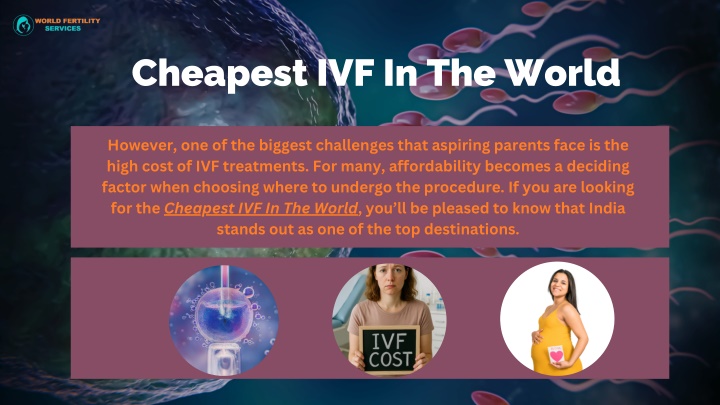 cheapest ivf in the world n.w