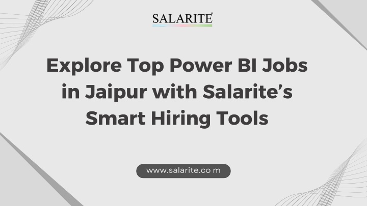 explore top power bi jobs in jaipur with salarite n.w