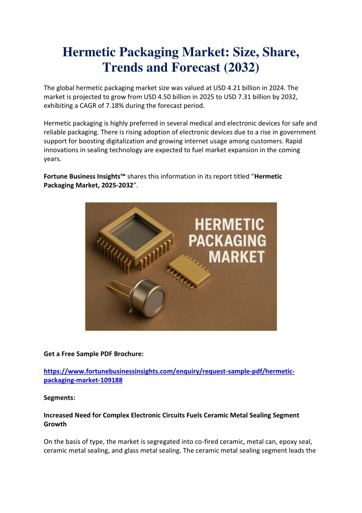 hermetic packaging market size share trends n.w