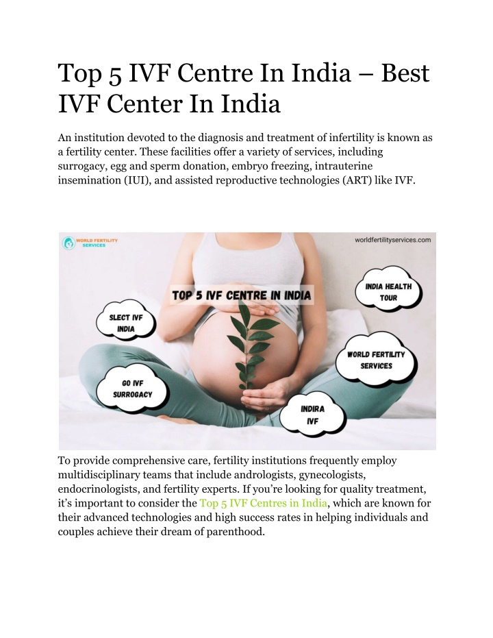 top 5 ivf centre in india best ivf center n.w