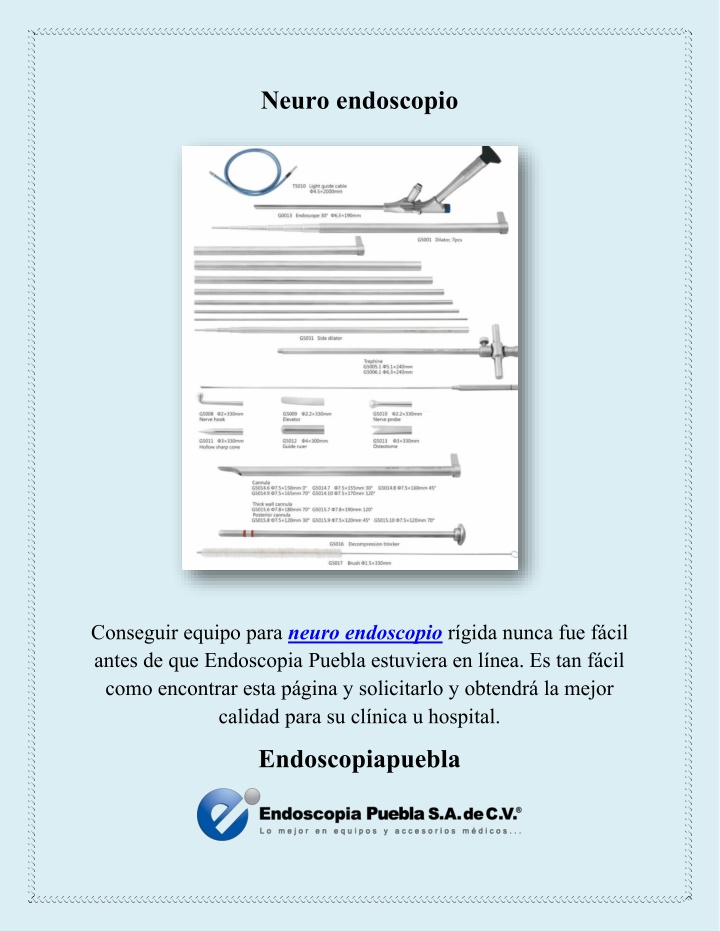 neuro endoscopio n.w