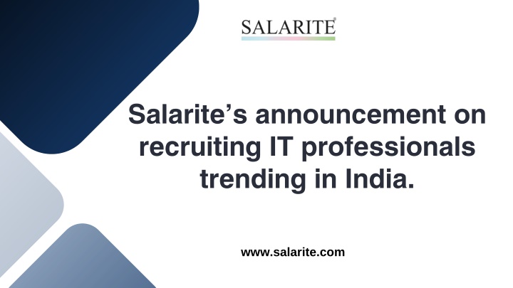 salarite s announcement on recruiting n.w