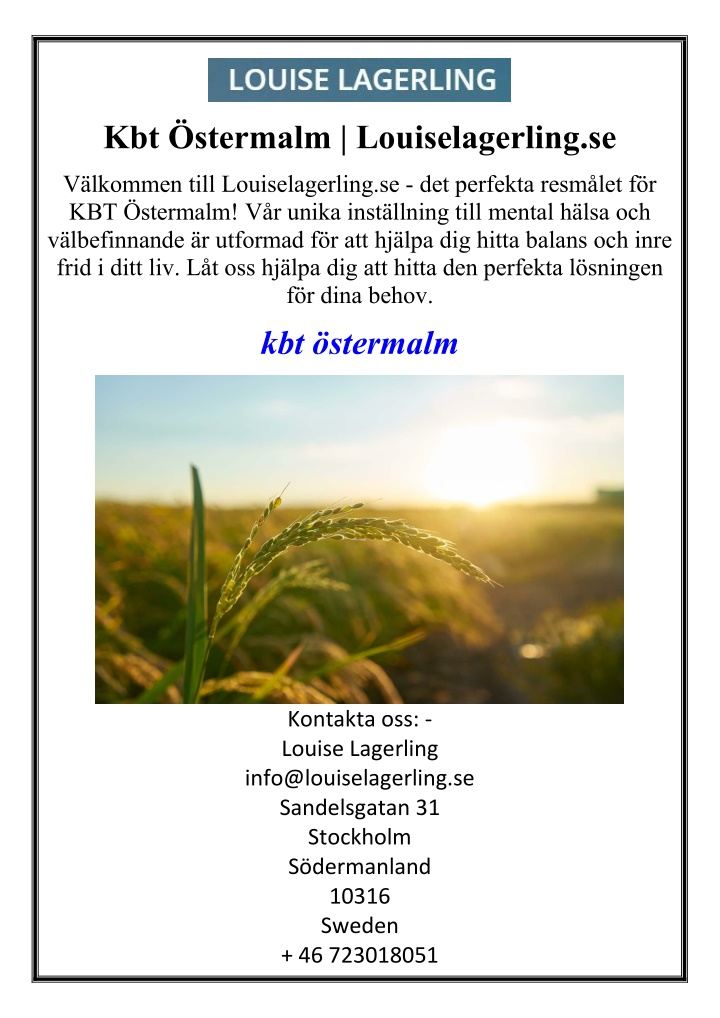 kbt stermalm louiselagerling se n.w