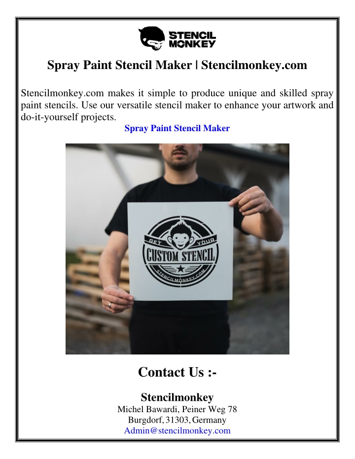 spray paint stencil maker stencilmonkey n.w