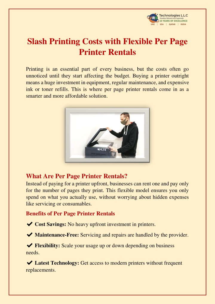 slash printing costs with flexible per page n.w