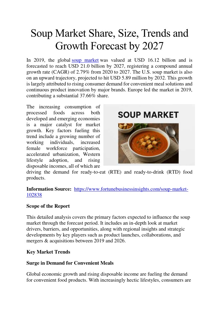 soup market share size trends and growth forecast n.w