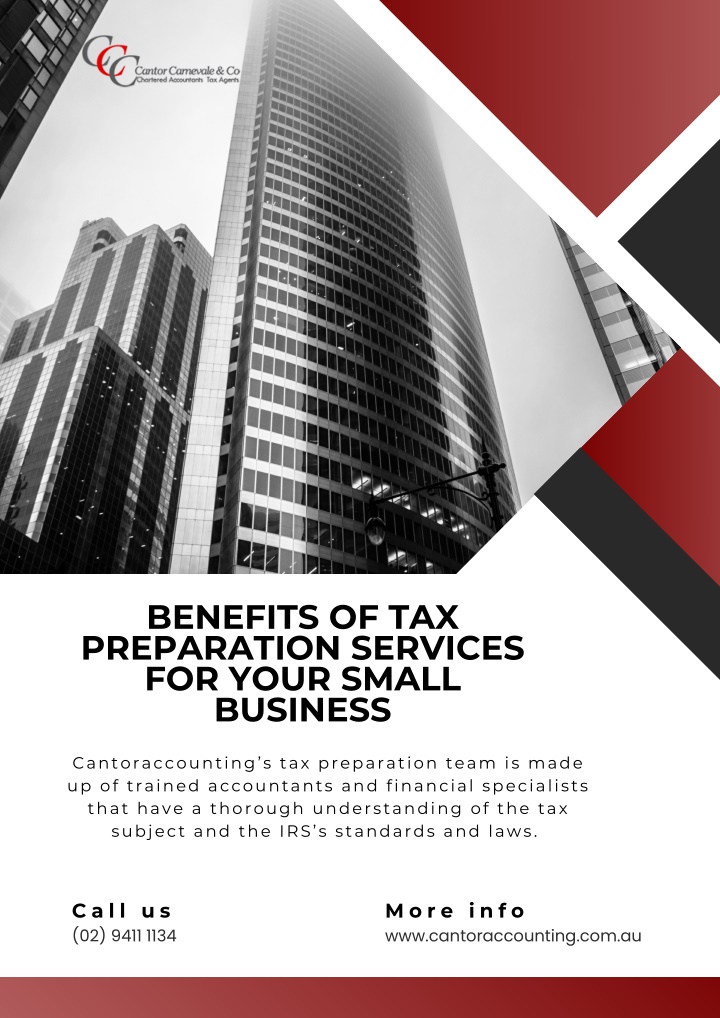 benefits of tax preparation services for your n.w