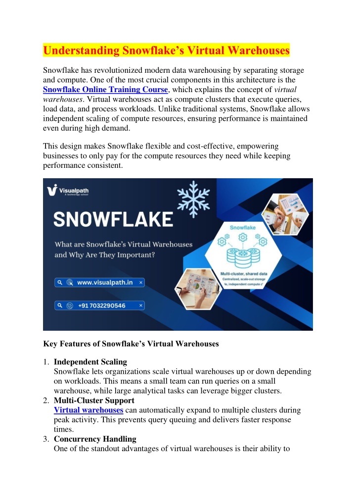 understanding snowflake s virtual warehouses n.w