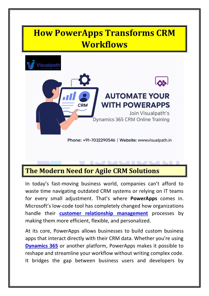 how powerapps transforms crm workflows n.w