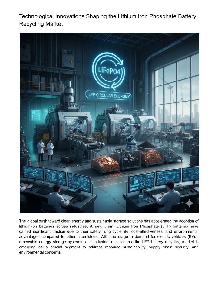 technological innovations shaping the lithium n.w