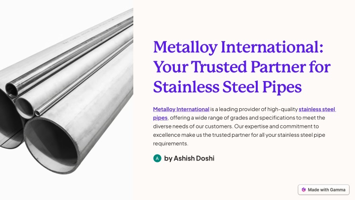 metalloy international your trusted partner n.w