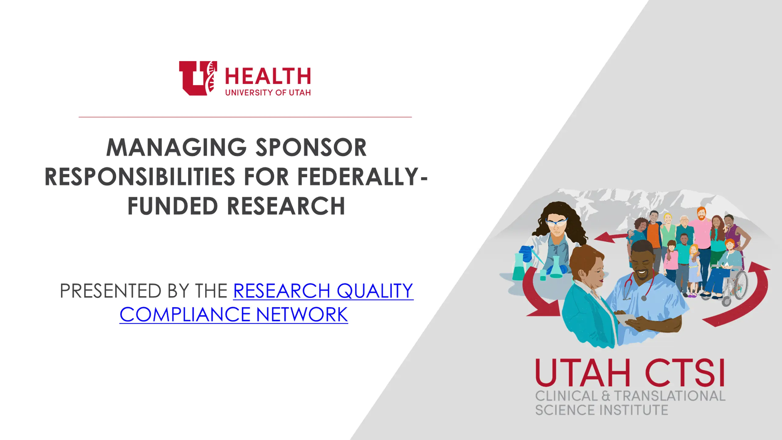 Managing Sponsor Responsibilities for Federally-Funded Research