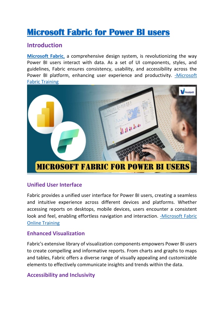 microsoft microsoft fabric for power bi users n.w