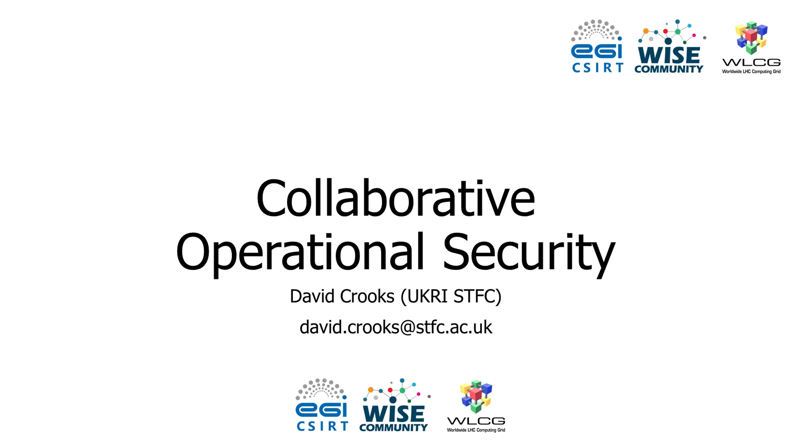Collaborative Operational Security