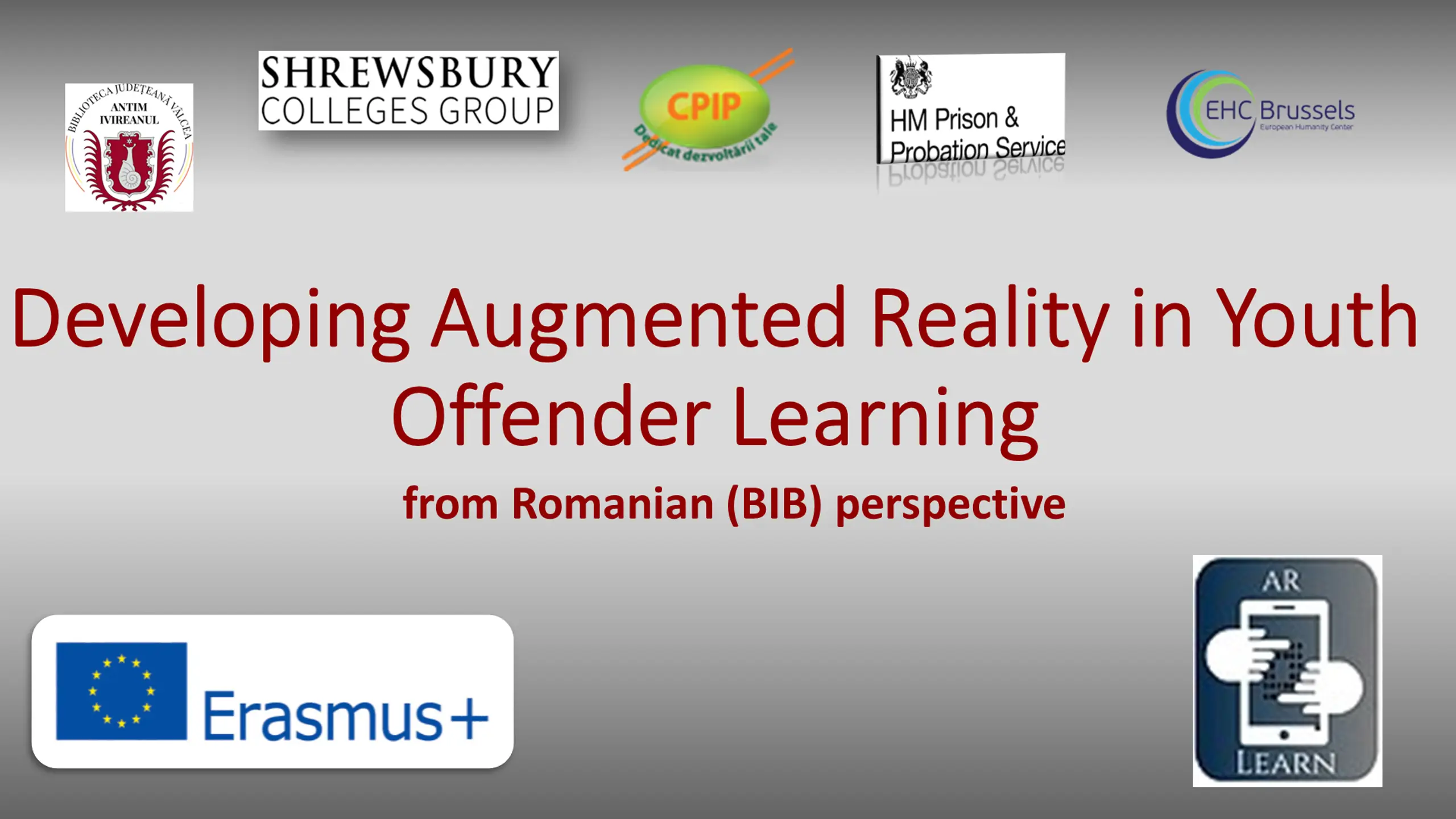 Developing Augmented Reality in Youth Offender Learning
