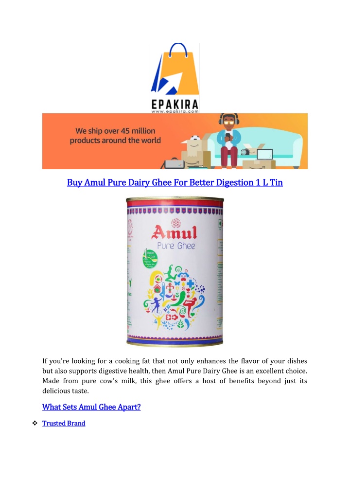 buy amul pure dairy ghee for better digestion n.w
