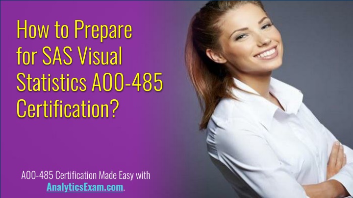 how to prepare for sas visual statistics n.w