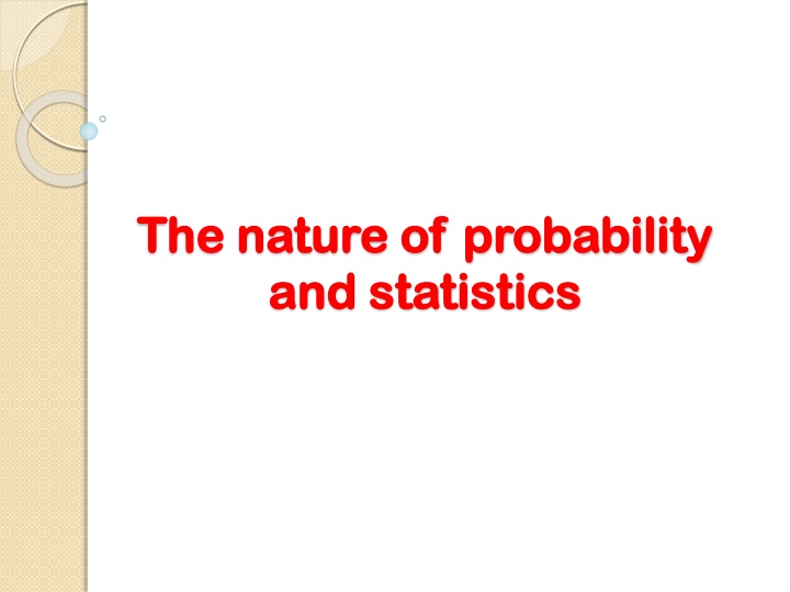 the nature of probability the nature n.