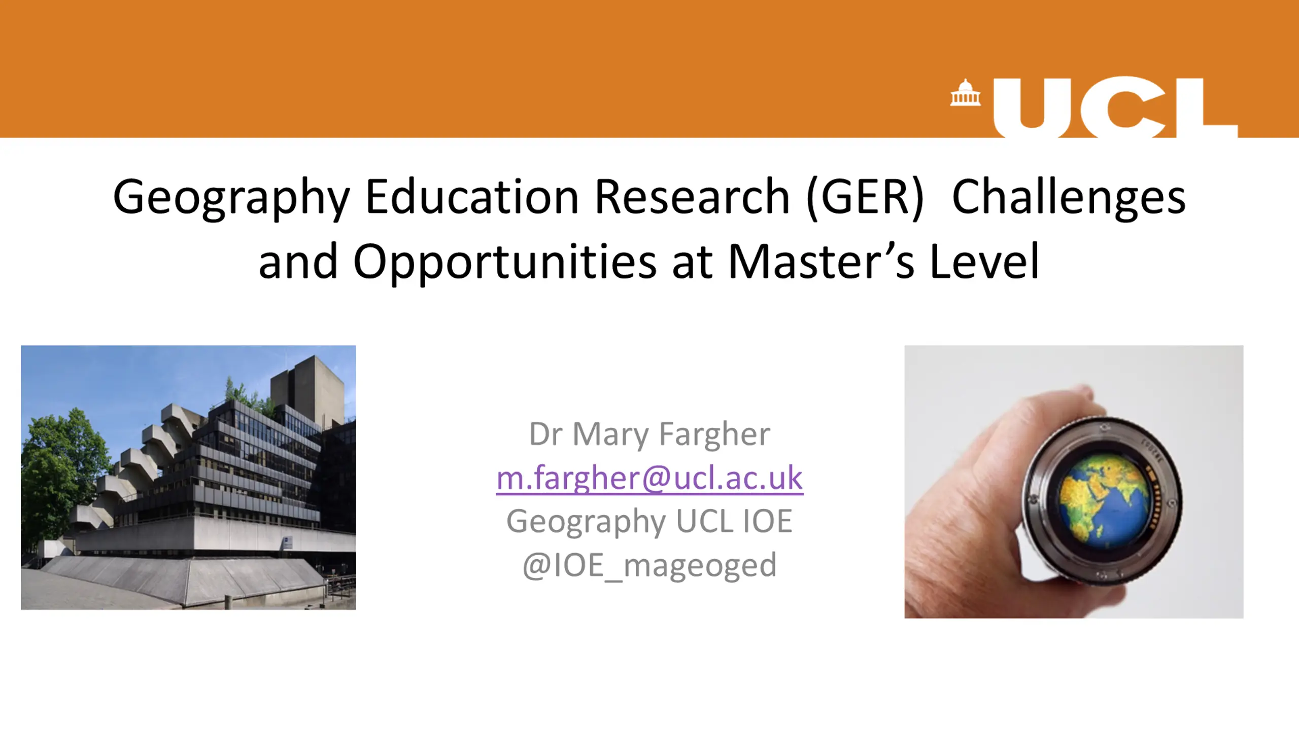 Geography Education Research (GER)