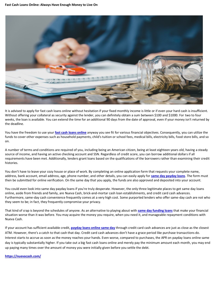 fast cash loans online always have enough money n.w