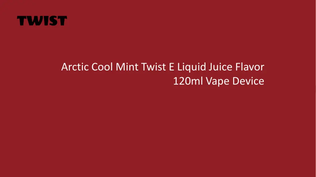 arctic cool mint twist e liquid juice flavor n.